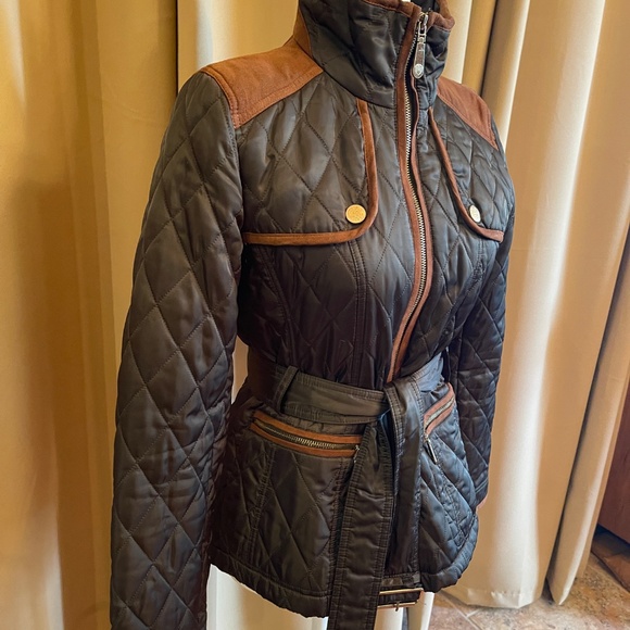 NEW! Vince Camuto Belted, Quilted Jacket Size Petite Small - Picture 5 of 15